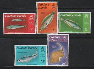 Фалкленды, Рыбы, 1981, 5 марок